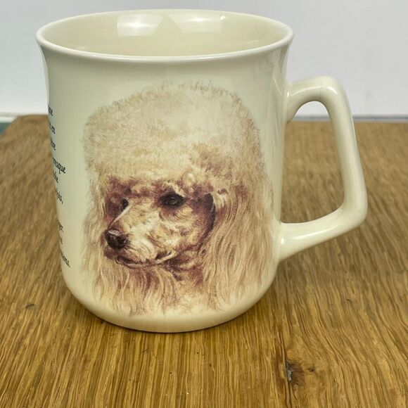 Le Caniche Poodle Watercolor Dog Breed French Description Animal Prints Mug - Picture 3 of 8